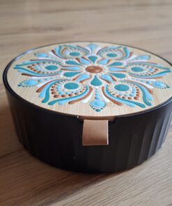 Mandala tükrös ékszeres doboz