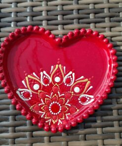 Mandala kínáló-piros