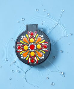 Mandala tükör - fekete