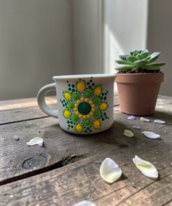 Eszpresszó mandala bögre