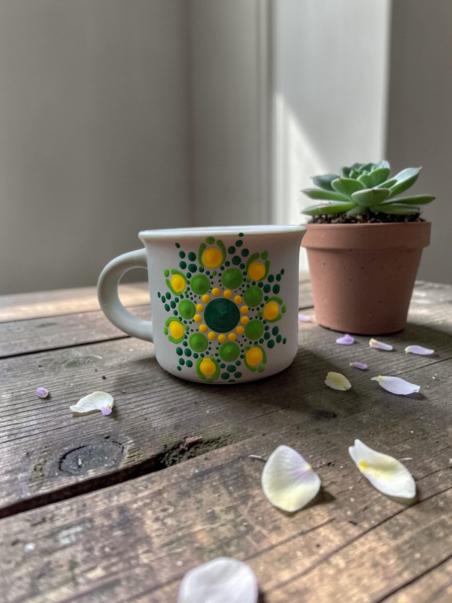 Eszpresszó mandala bögre