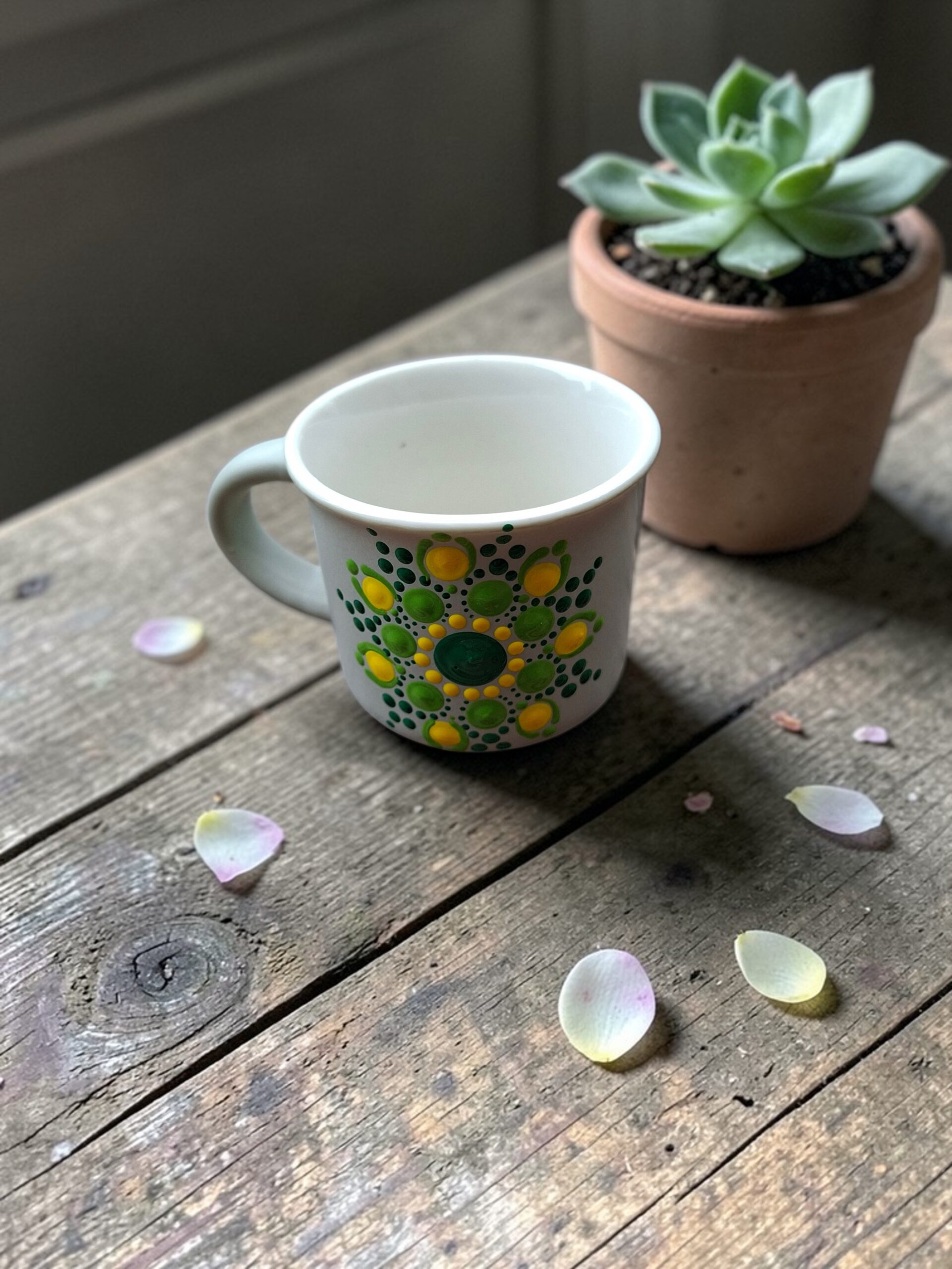 Eszpresszó mandala bögre